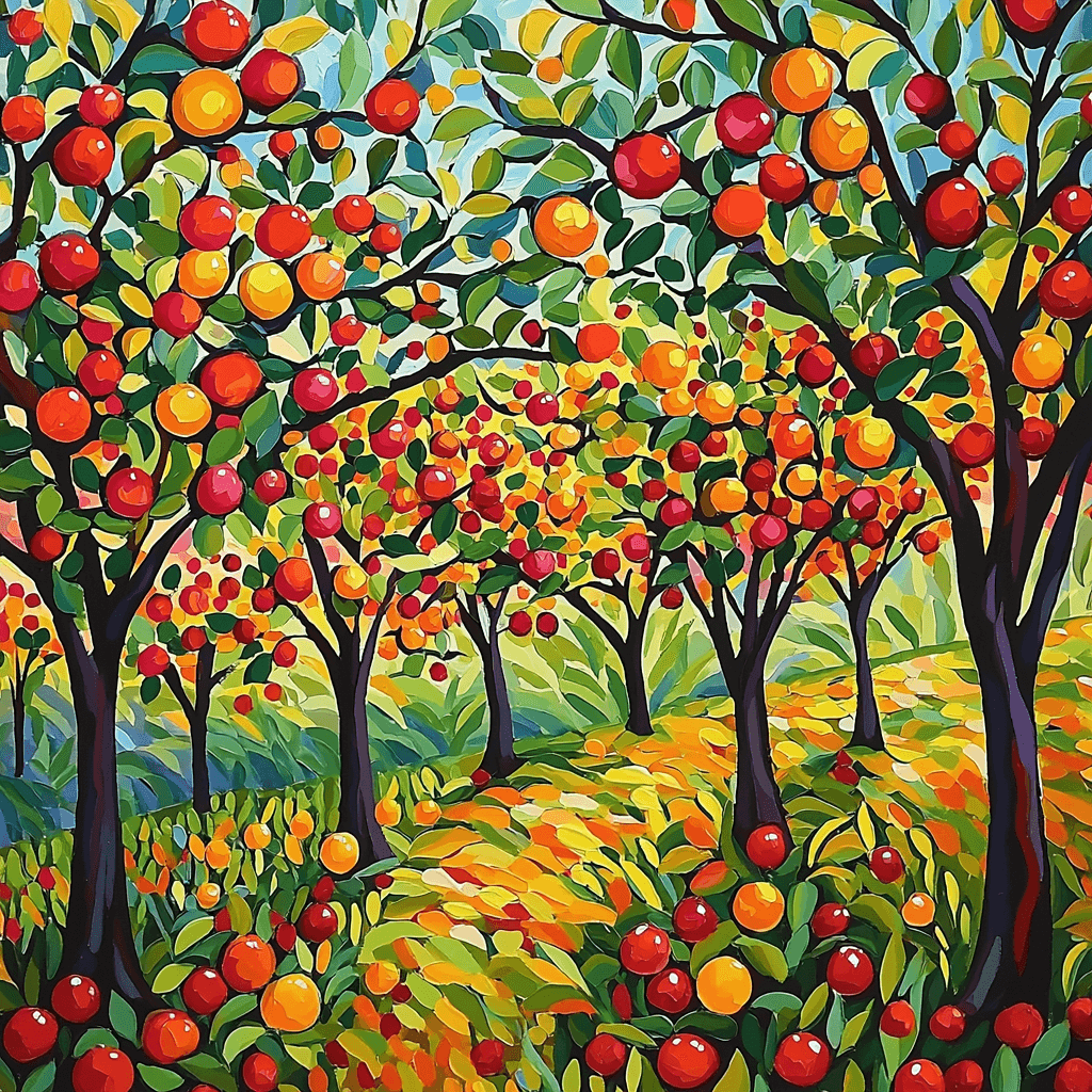 Henri Matisse Inspired Luminous Orchard Painting By Numbers Kit