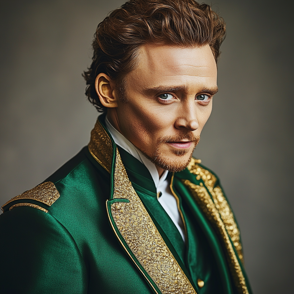 Tom Hiddleston: Mischief’s Velvet Smile paint by number