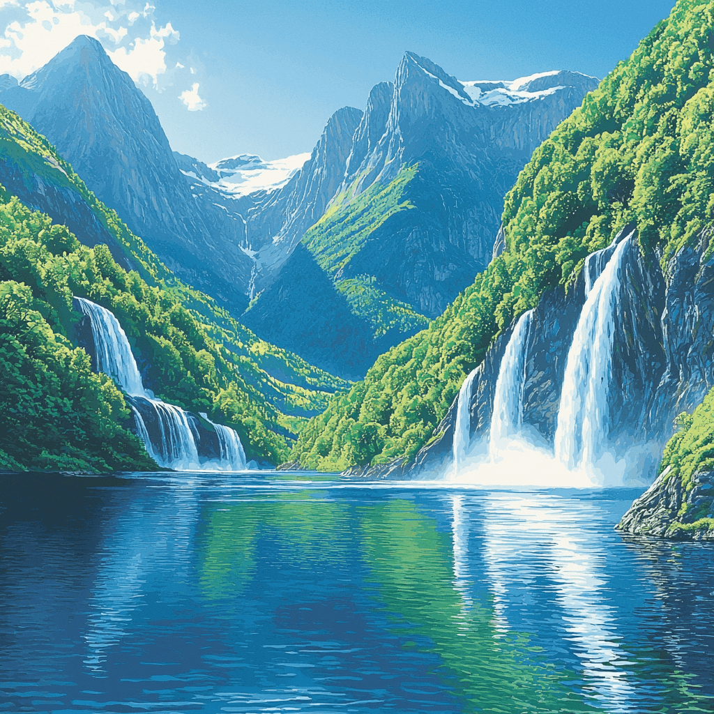 Geirangerfjord - Norway Paint By Number