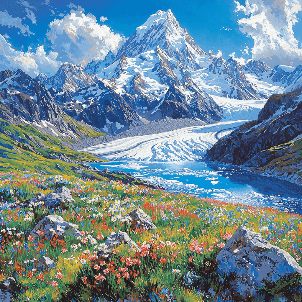 Mount Cook - New Zealand Numbered Painting Kits