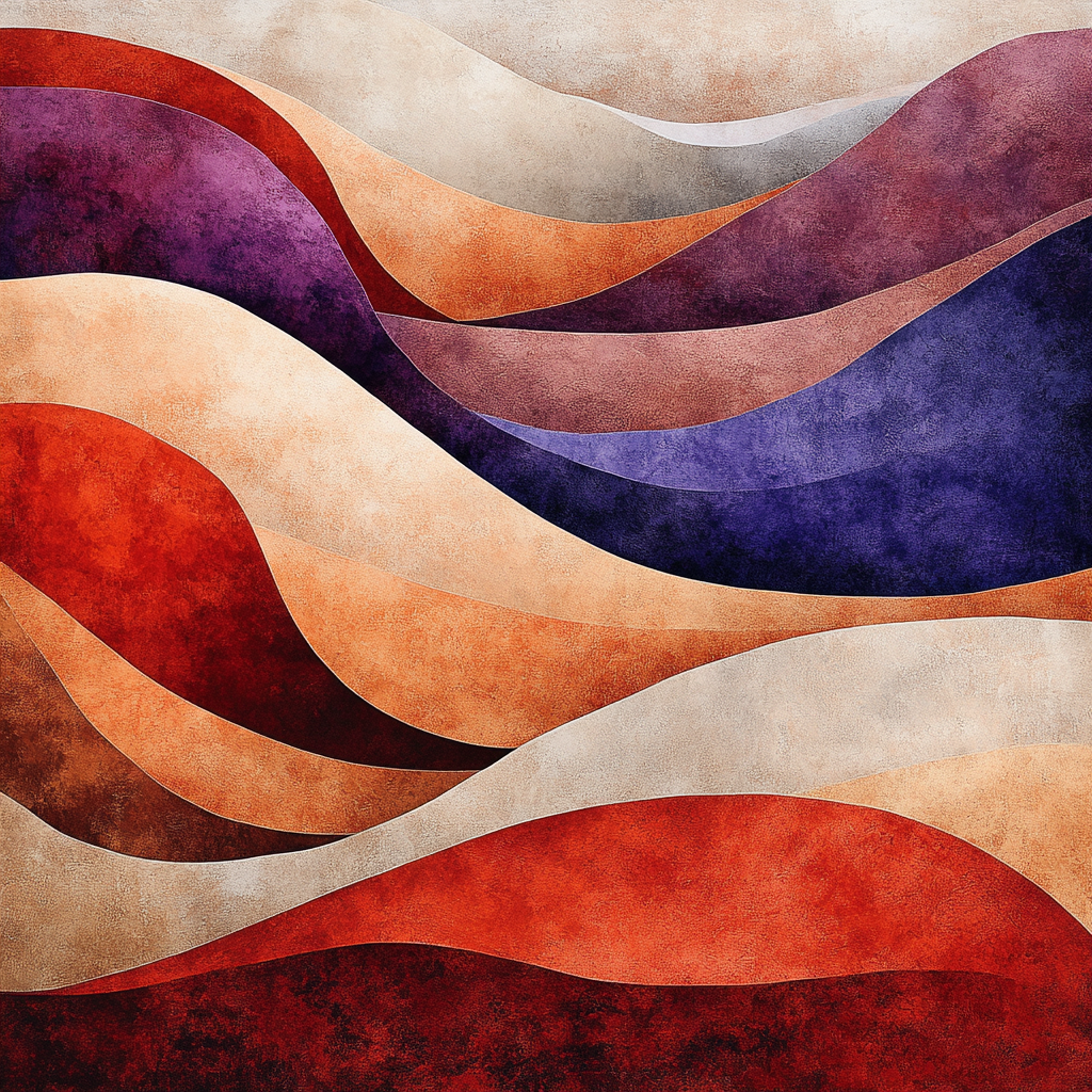 Georgia O’Keeffe Inspired Abstract Desert Shapes Paint by numbers kits