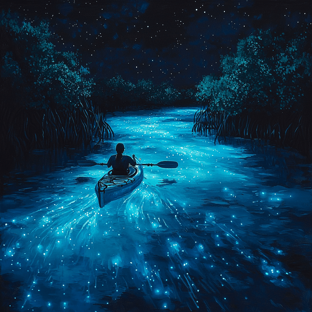 Bioluminescent Bay - Puerto Rico Paint By Numbers