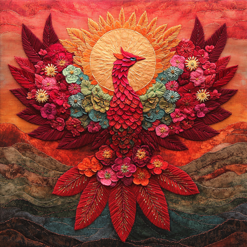 Frida Kahlo Inspired Phoenix Of Petals paint by numbers