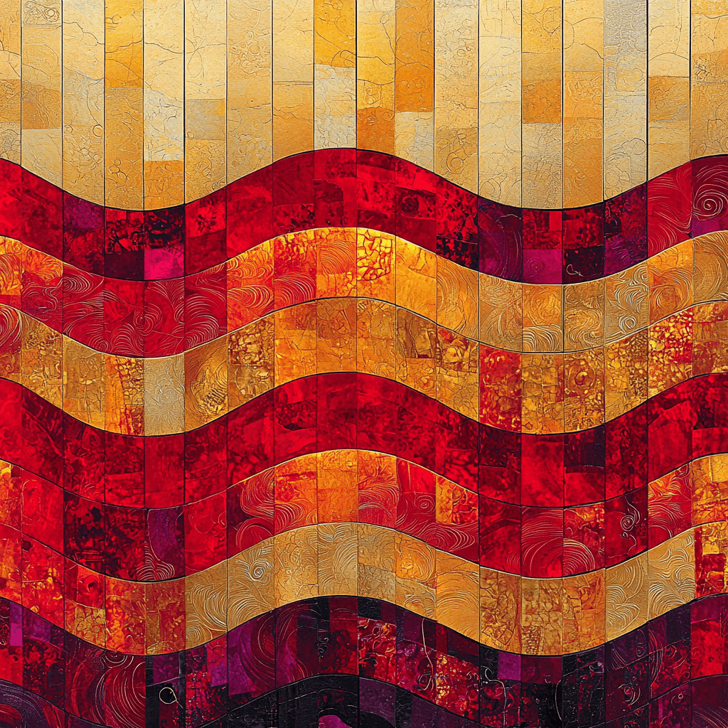 Gustav Klimt Inspired Chasing Echoes Paint By Numbers