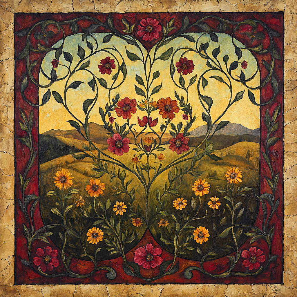 Frida Kahlo Inspired Blooming Heartland Paint by numbers kits