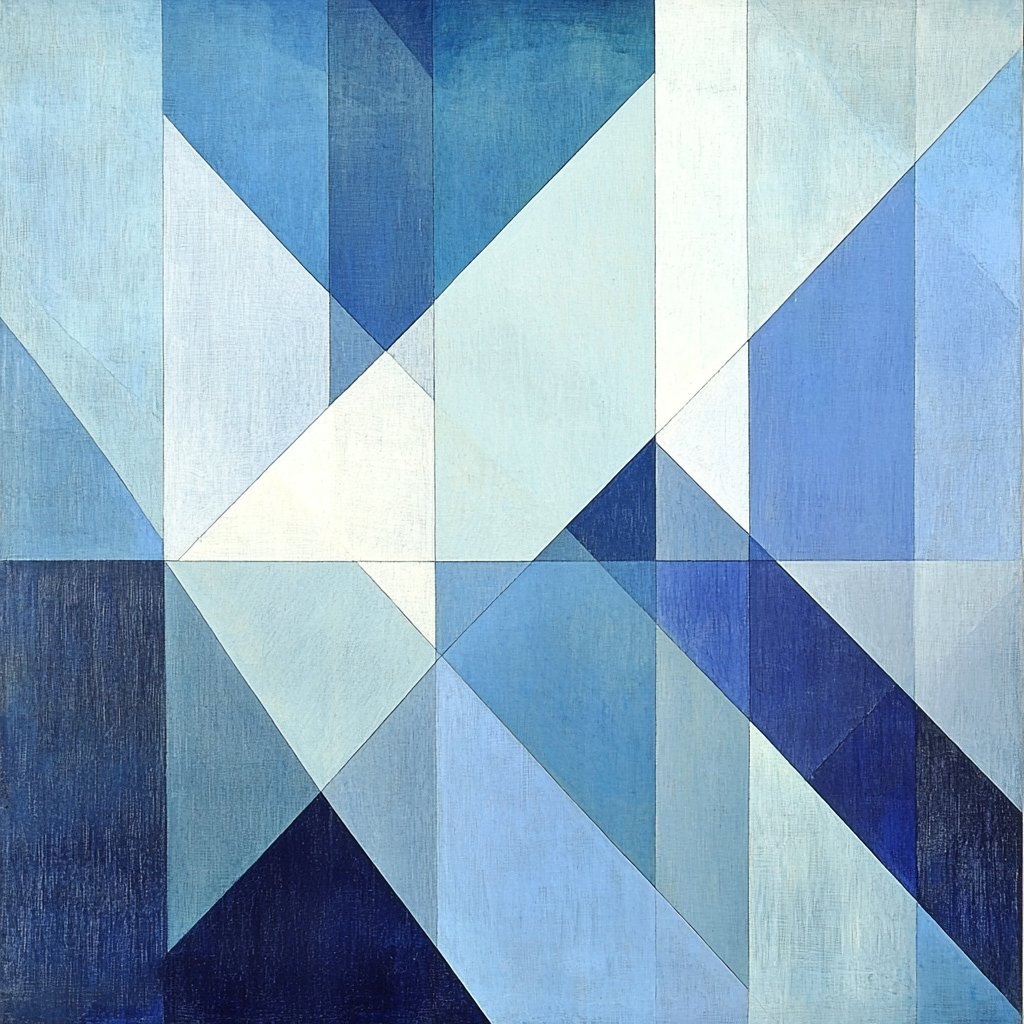 Kazimir Malevich Inspired Subtle Movements Number Painting