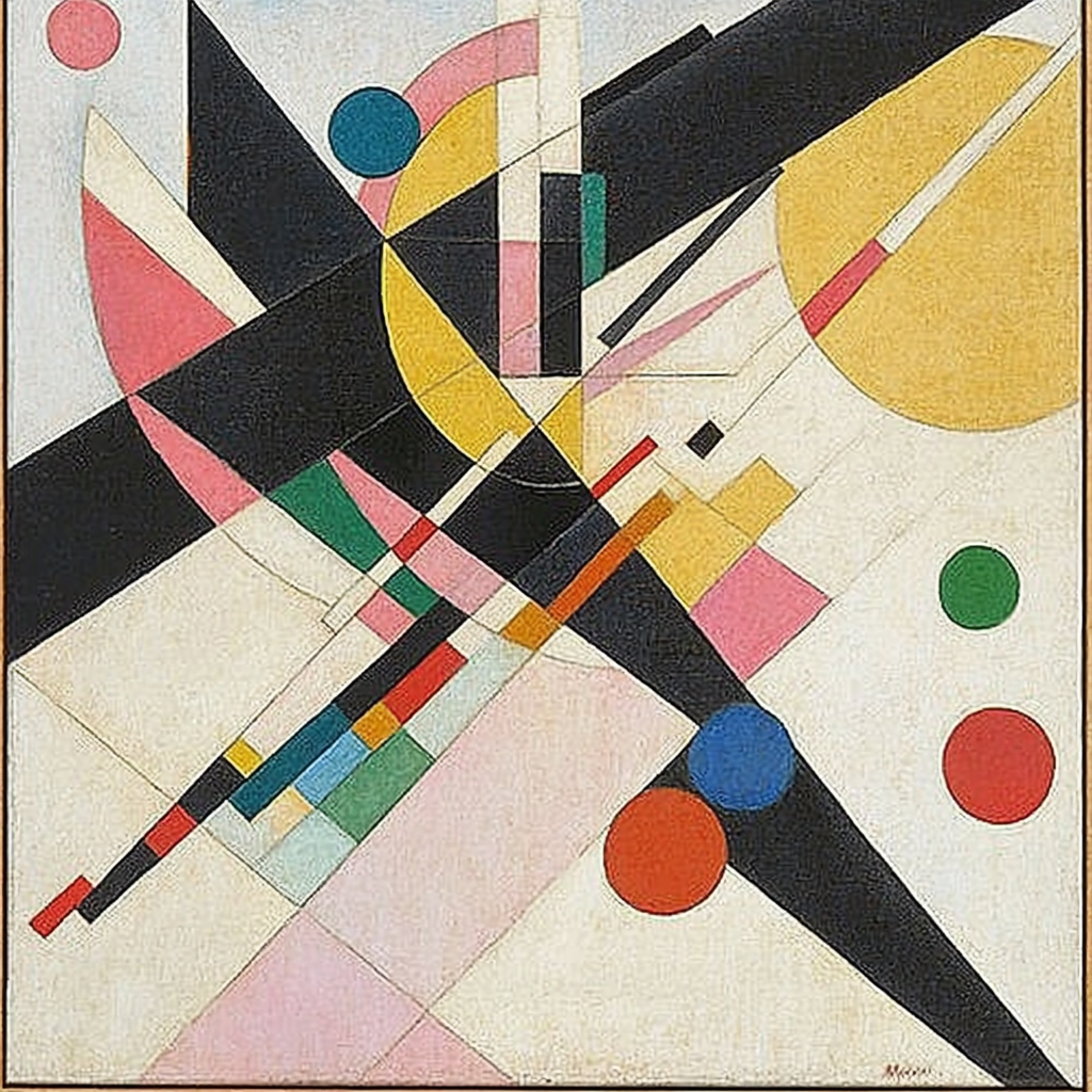 Kazimir Malevich Inspired Infinite Balance Paint By Color