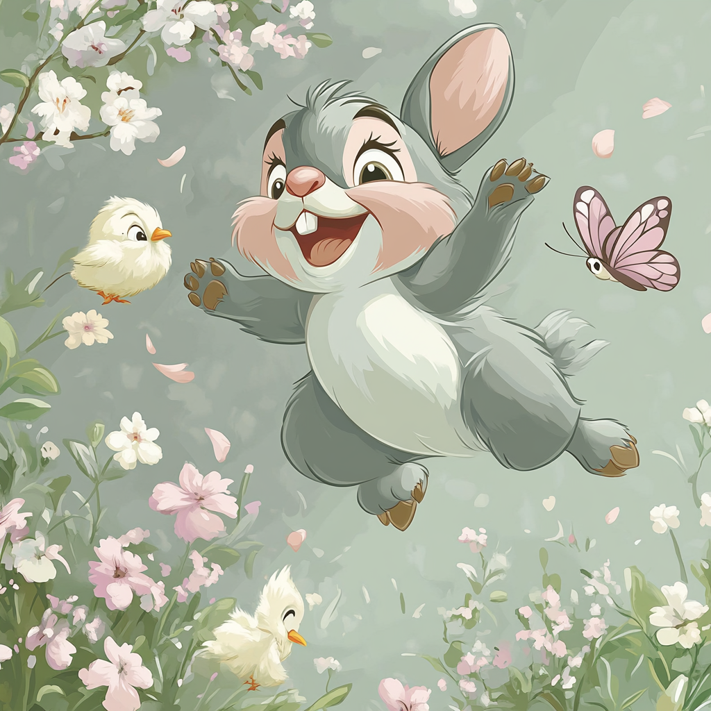 Thumper Spring Hop Paint by numbers kits