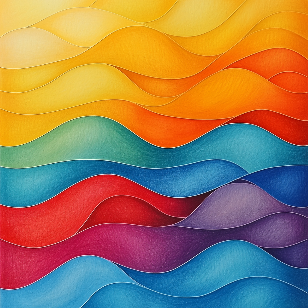 Michelangelo Inspired Prismatic Flow Paint By Numbers Art