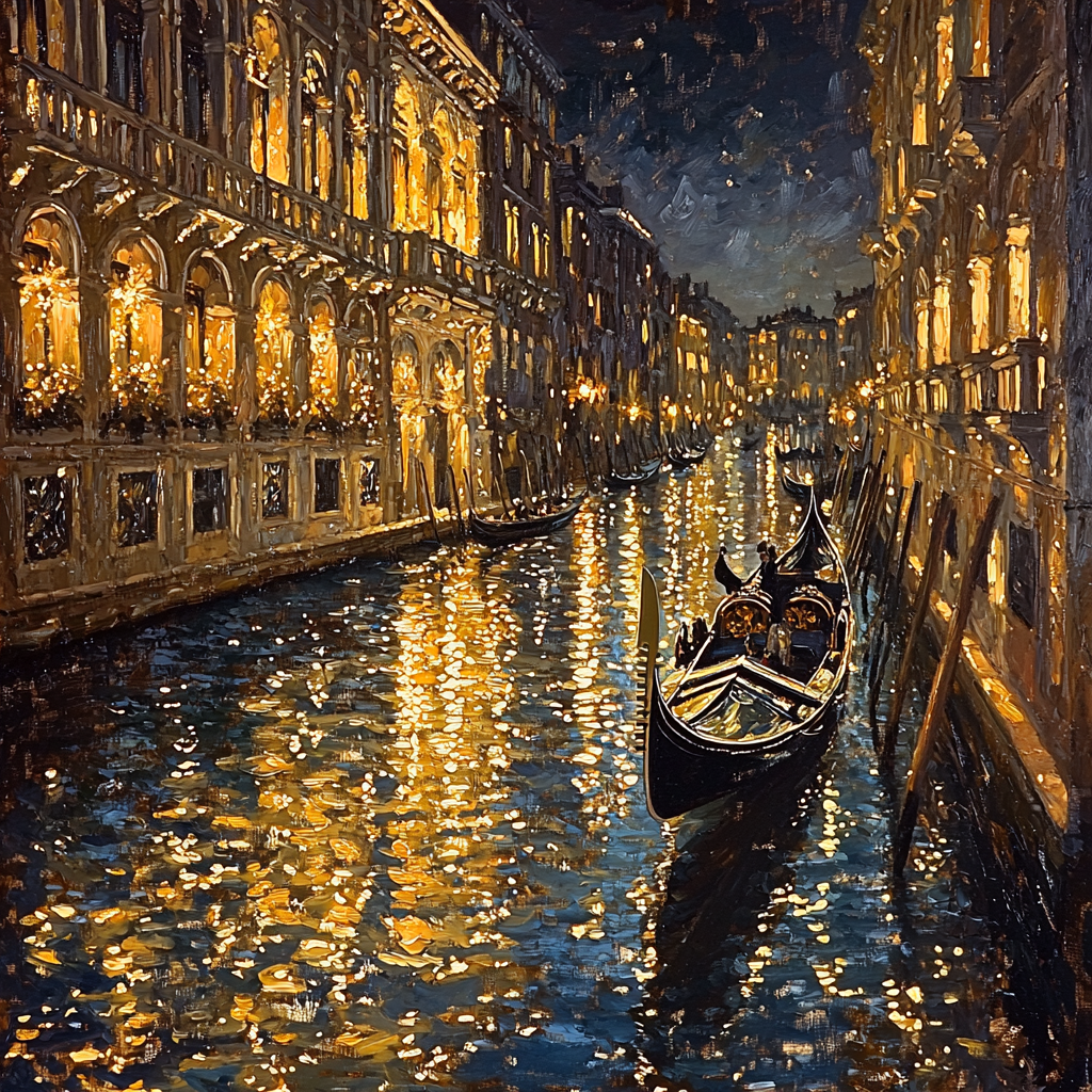 John Singer Sargent Inspired Opulent Venetian Night Paint By Numbers Art