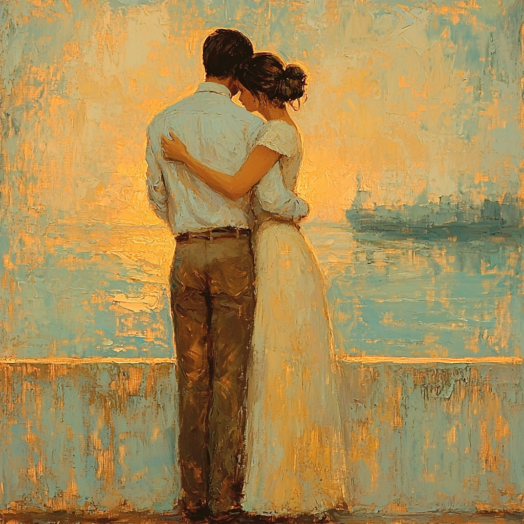 A Gentle Embrace Painting Number Kit