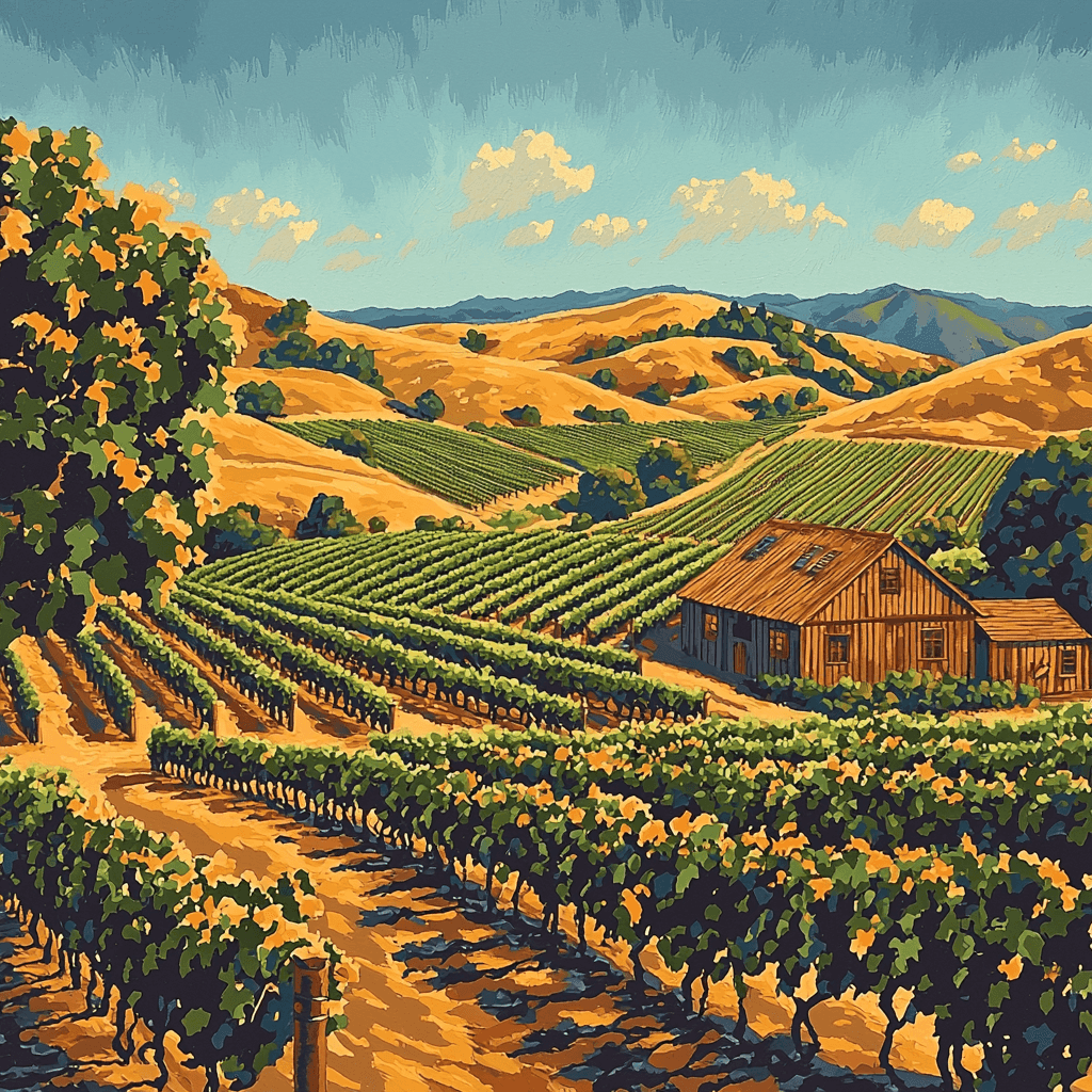 Napa Valley Vineyards - Napa Paint By Color