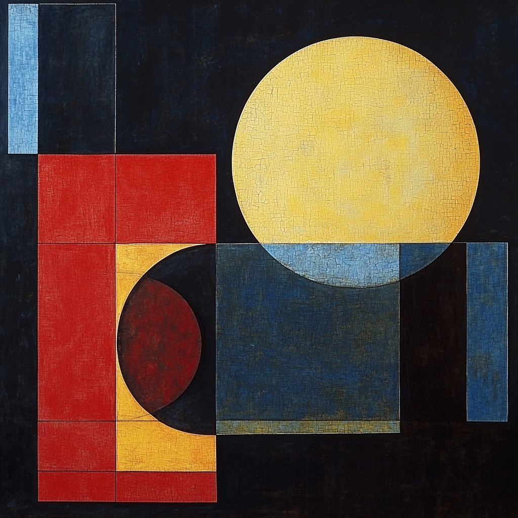 Kazimir Malevich Inspired Vibrant Geometry Paint By Color