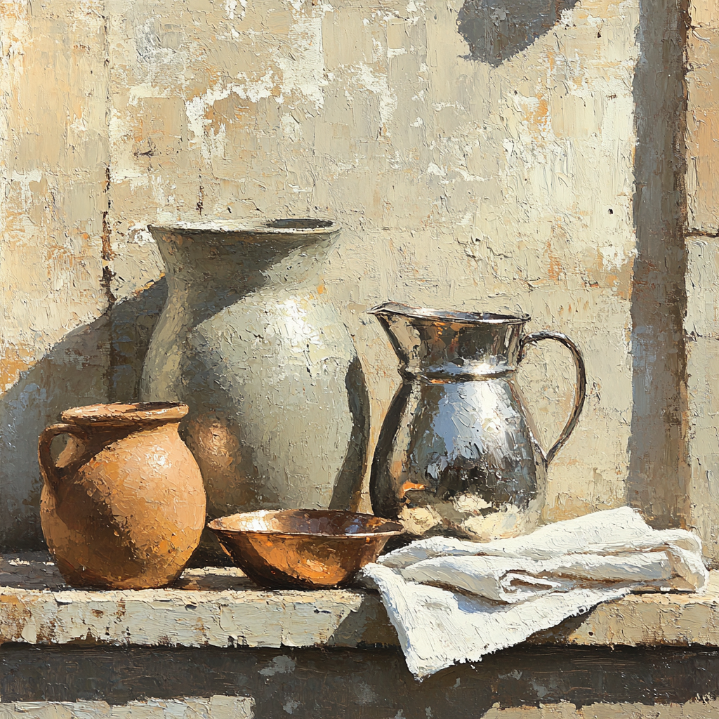 Diego Velázquez Inspired Pewter And Clay Composition Numbered painting kits