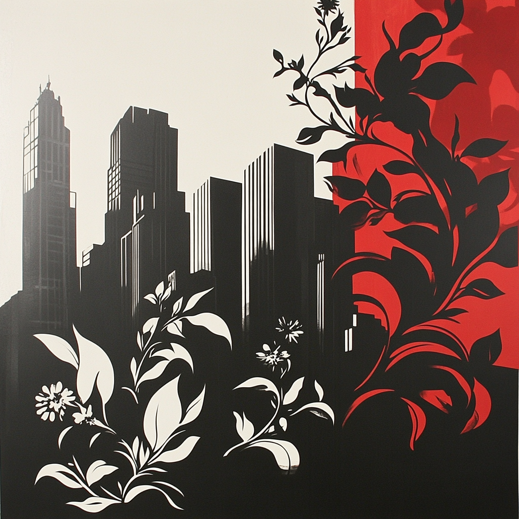 Banksy Inspired Urban Nature Rebellion Numbered painting kits