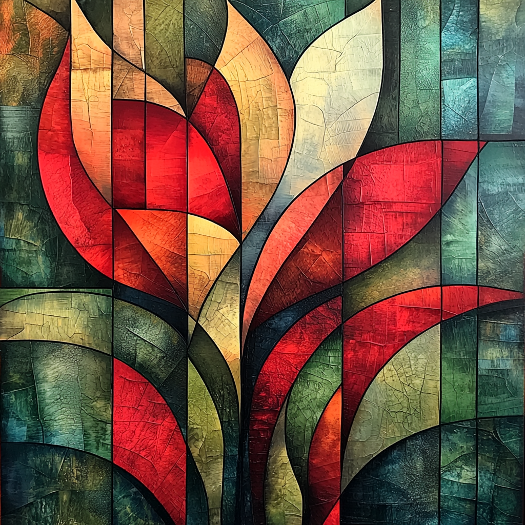 Paul Cézanne Inspired Geometric Flora Paint By Numbers