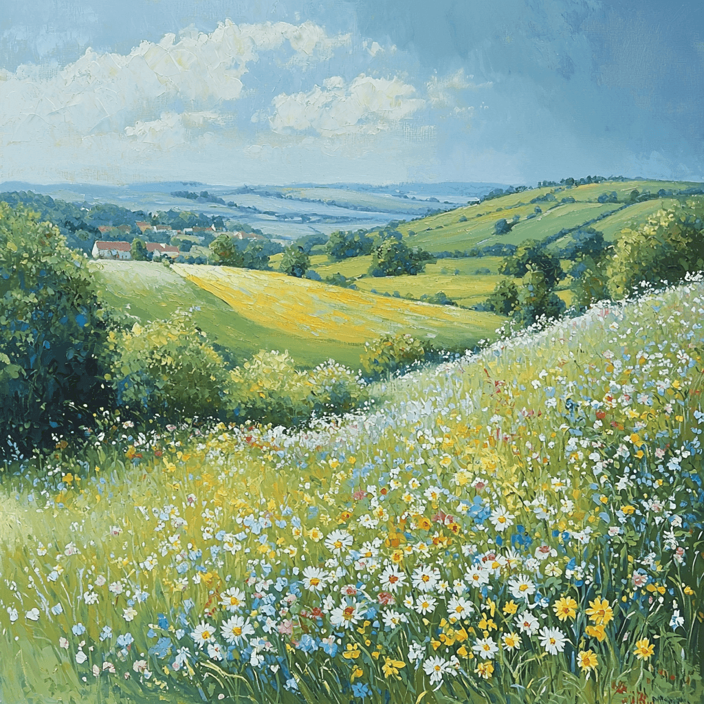 John Constable Inspired A Stroll Through The Meadow Paint By Numbers
