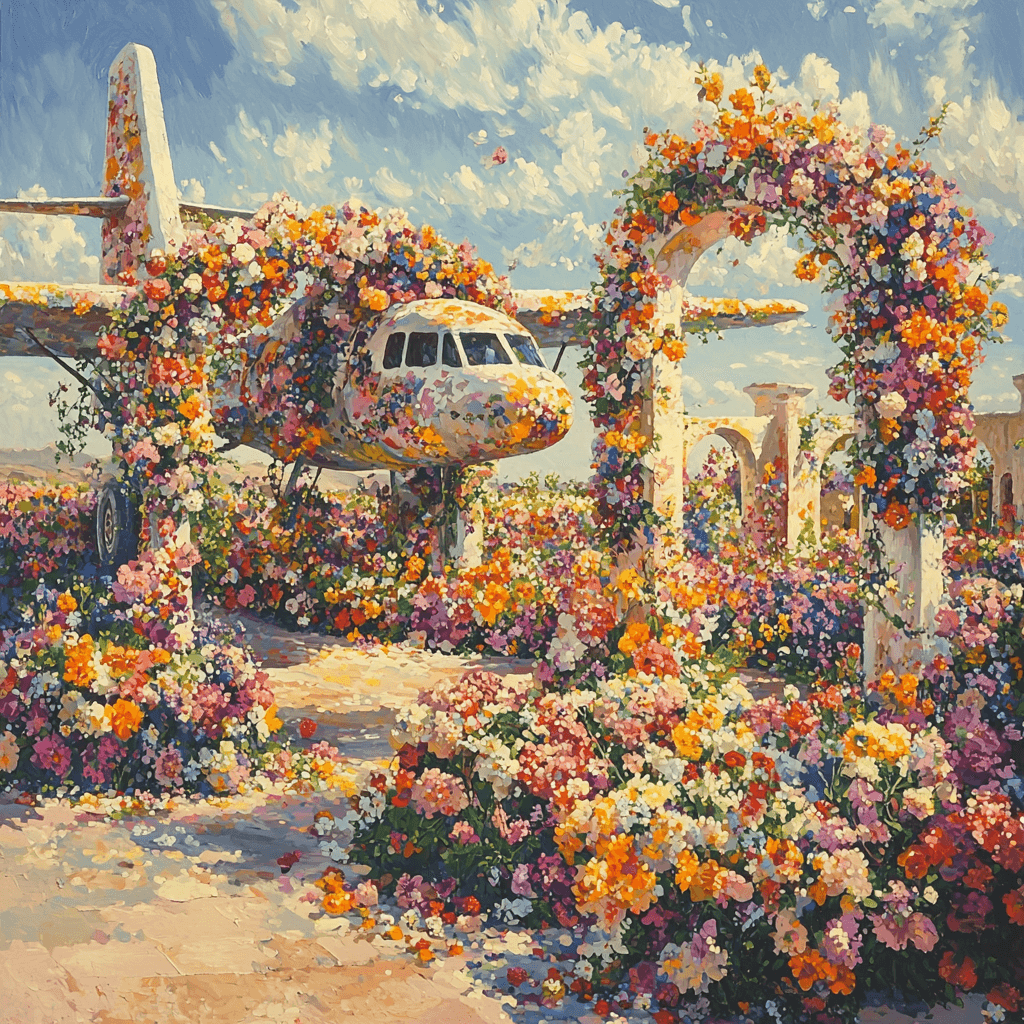 Dubai Miracle Garden - United Arab Emirates Paint By Numbers Kits