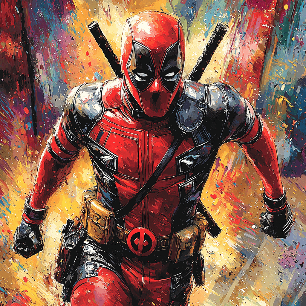 Ryan Reynolds: The Comedic Heart Of Deadpool Paint By Numbers Art