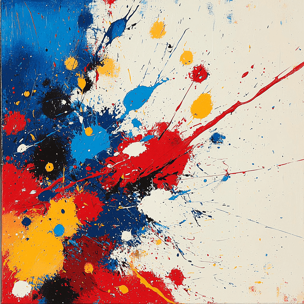 Jackson Pollock Inspired Abstract Passion Paint By Color
