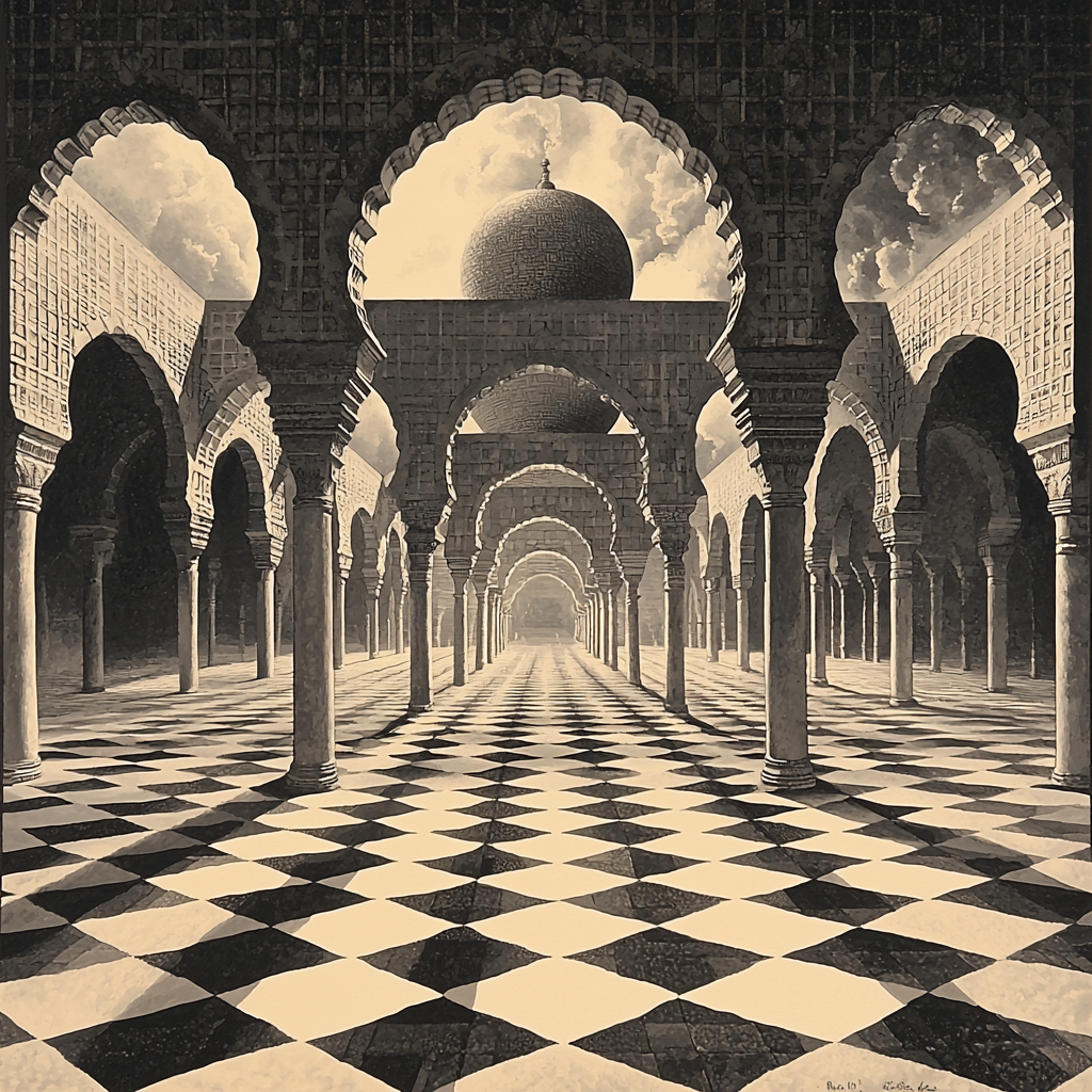 M.C. Escher Inspired Reflections Of Complexity Numbered Painting Kits