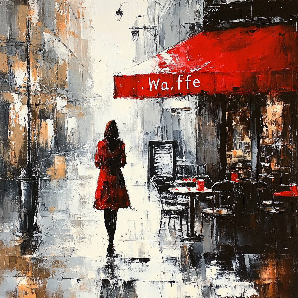 Manet Inspired Cafe Scene Paint by numbers art