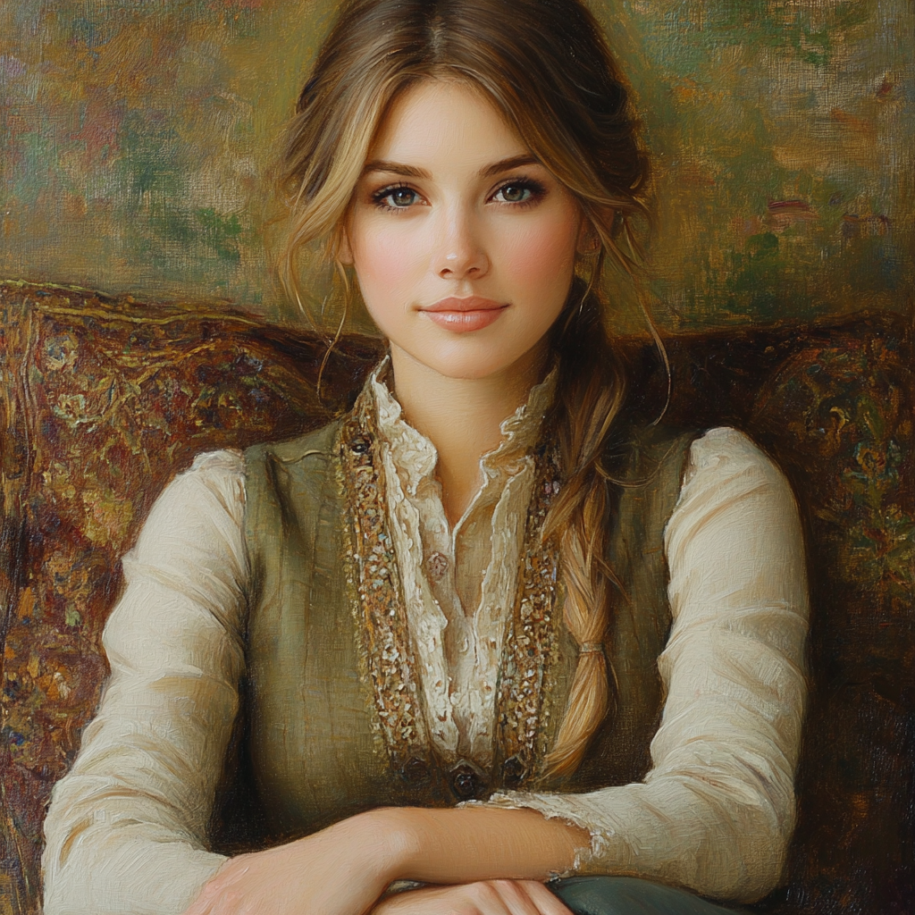 Leonardo Da Vinci Inspired Renaissance Portrait Numbered painting kits