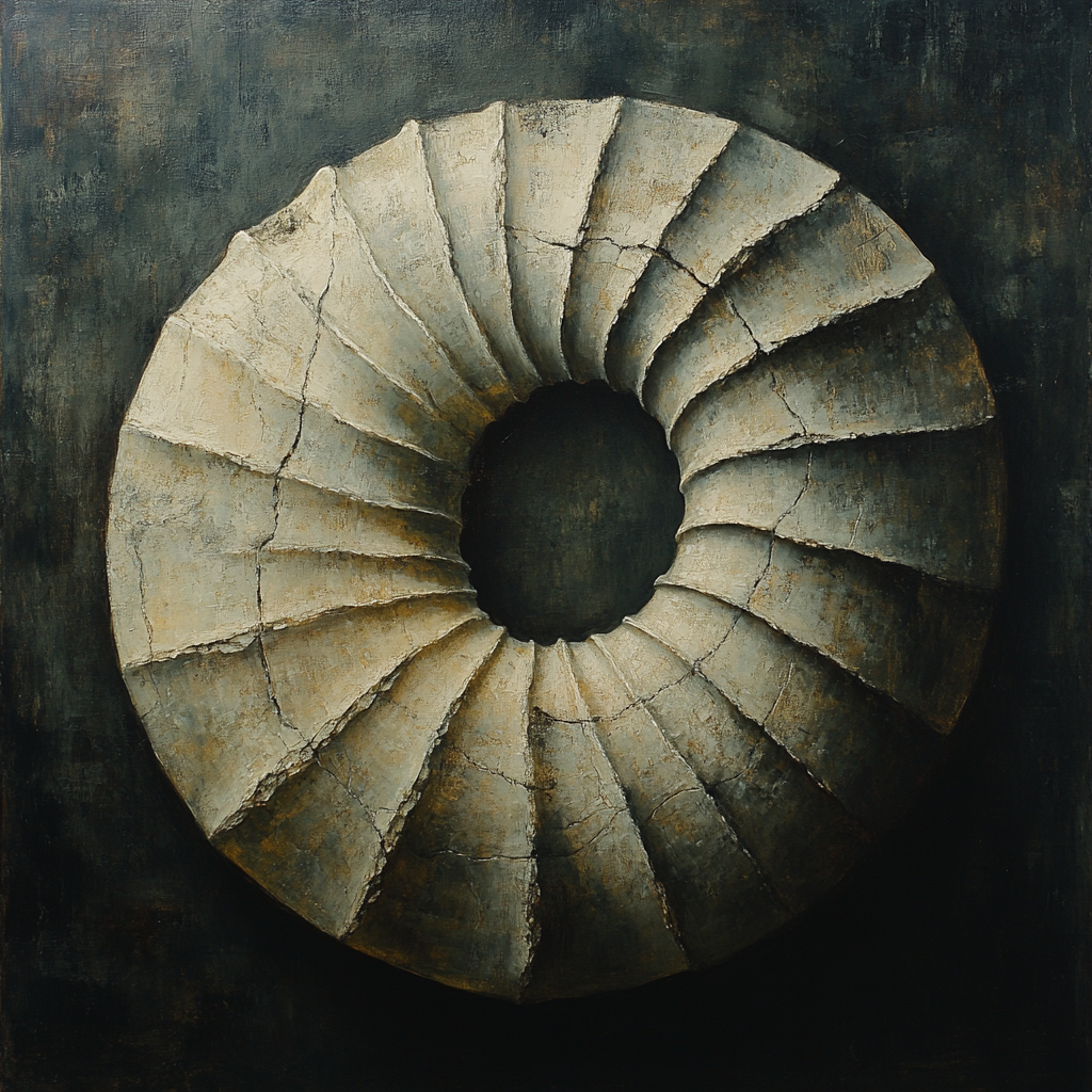 Caravaggio Inspired Lunar Fossil painting number kit