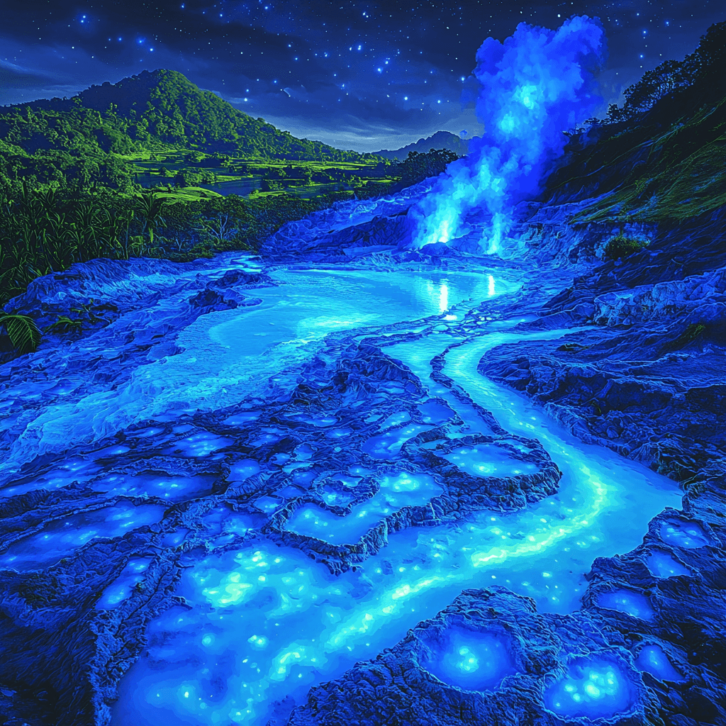 Kawah Ijen Volcano Painting By Numbers Kit