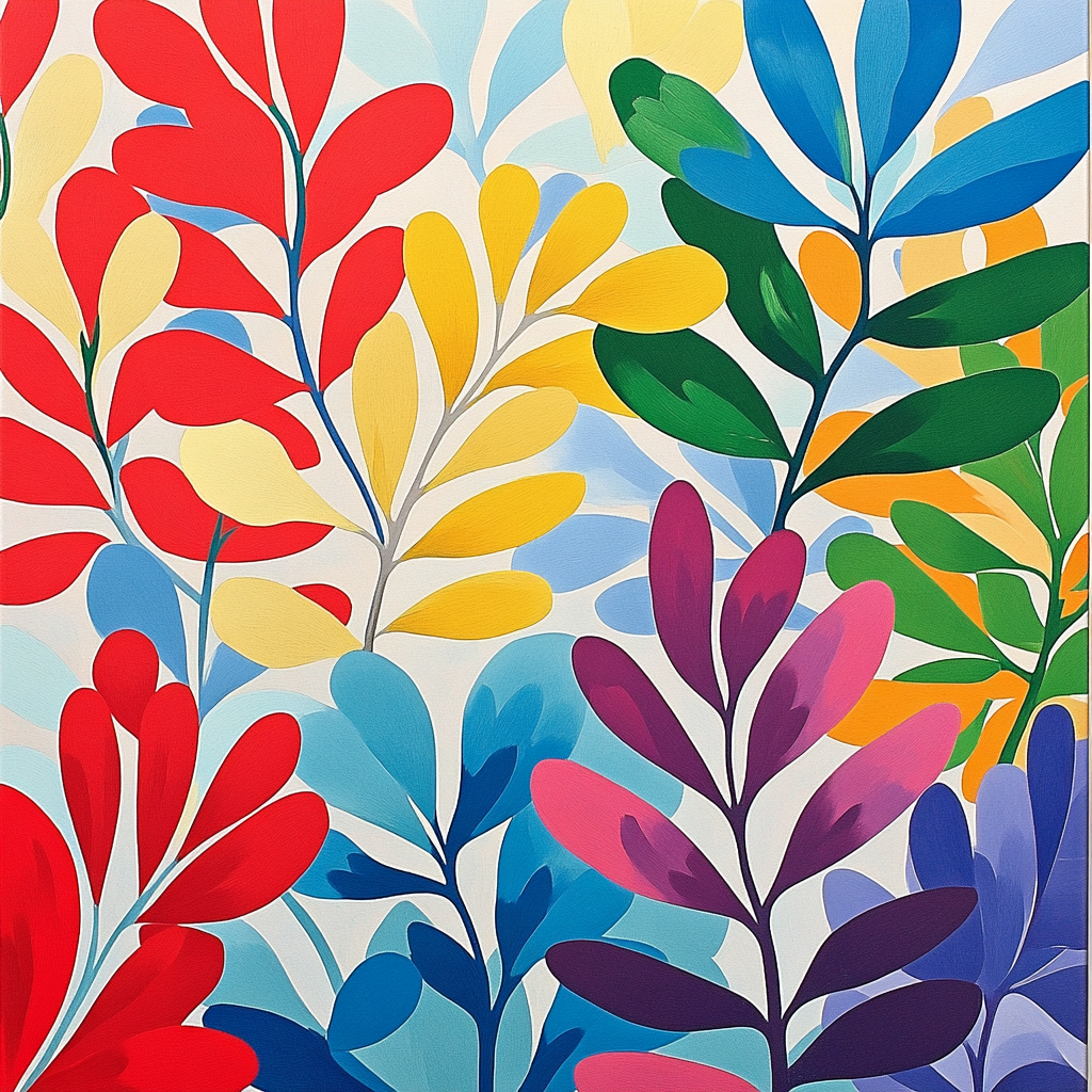Henri Matisse Inspired Floral Pattern painting number kit