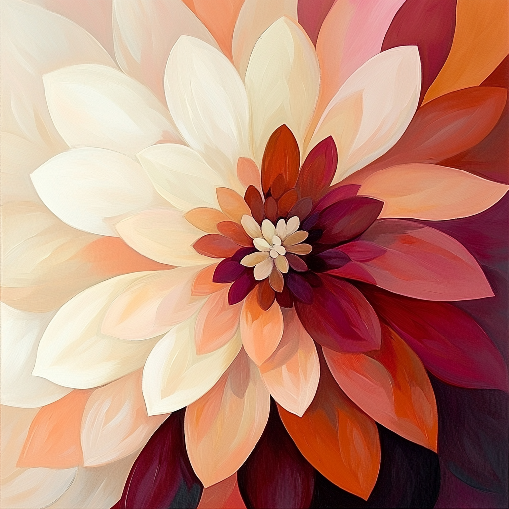 Georgia OKeeffe Inspired Desert Flowers Painting by numbers kit