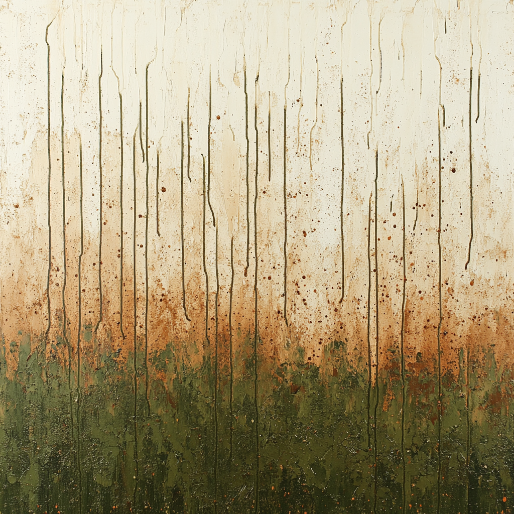 Jackson Pollock Inspired Cosmic Drift Of Seasons paint by color