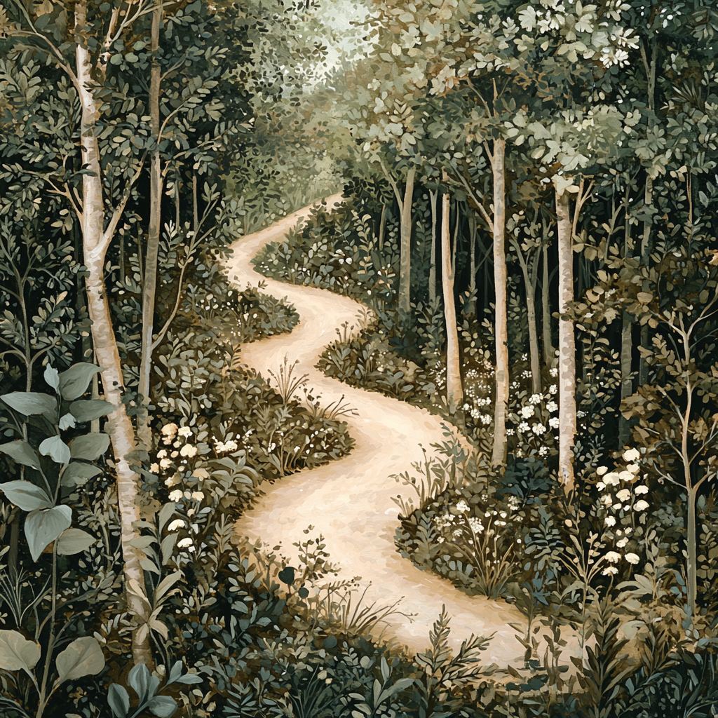 Arthur Rackham Inspired Mysterious Pathways Paint By Numbers Art