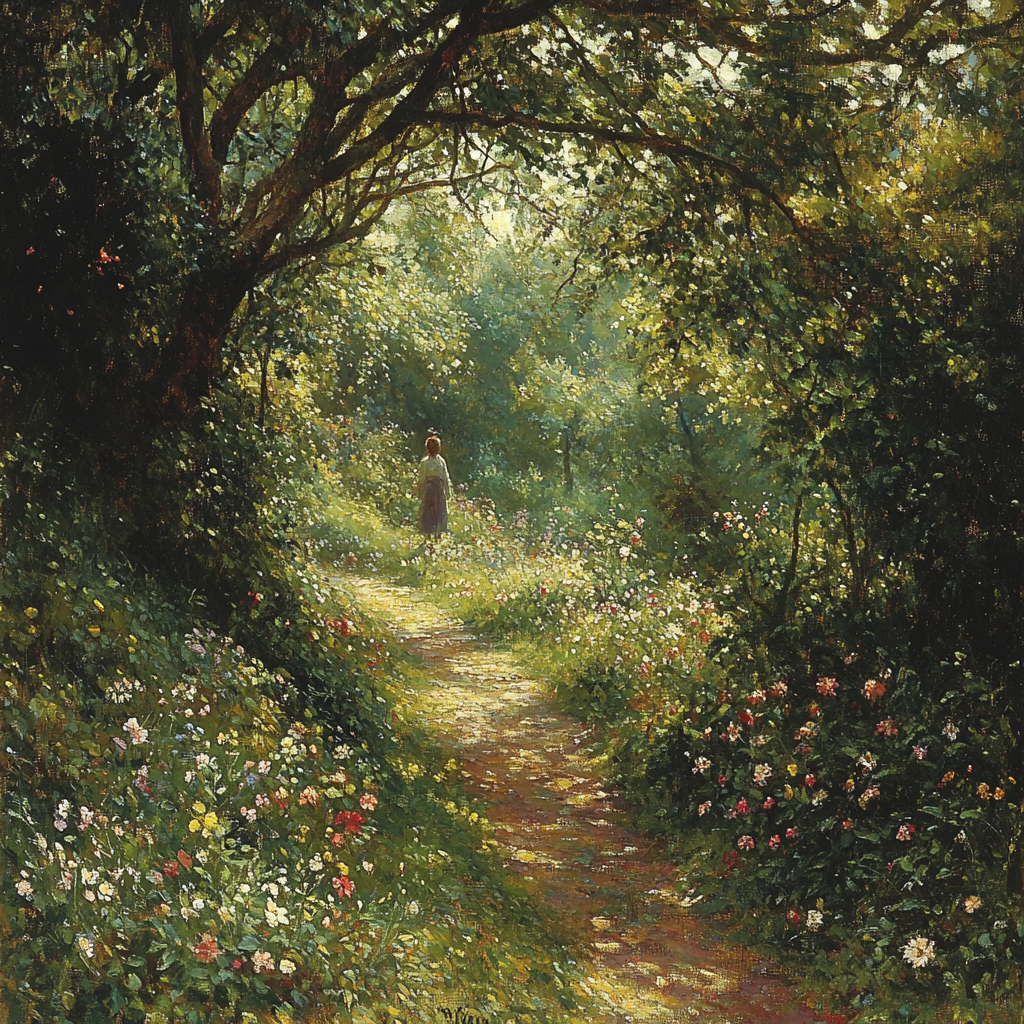 John Everett Millais Inspired Woodland Walk Painting by numbers kit