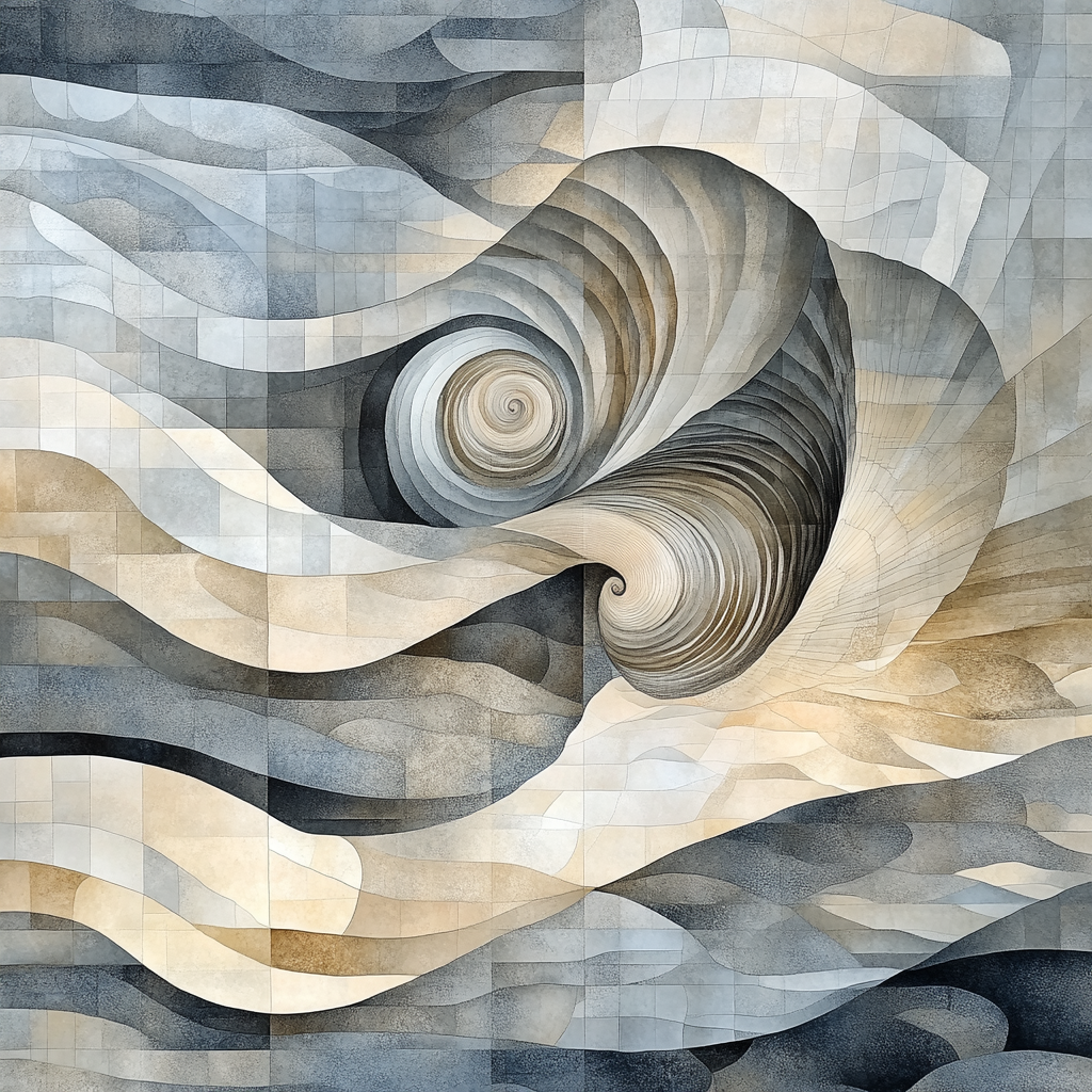 M.C. Escher Inspired Surreal Geometric Ocean Patterns paint by numbers