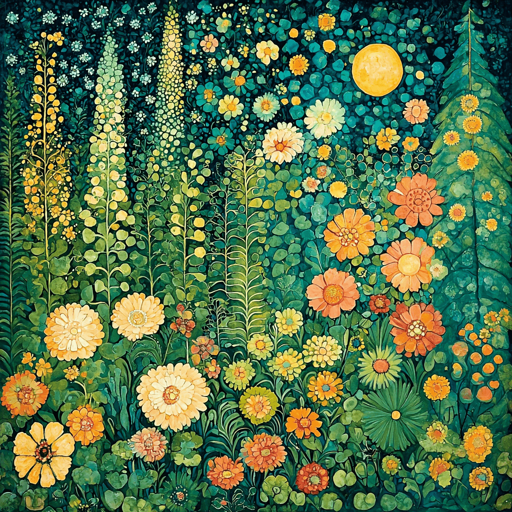 Gustav Klimt Inspired Dreamweaver's Garden Paint By Numbers