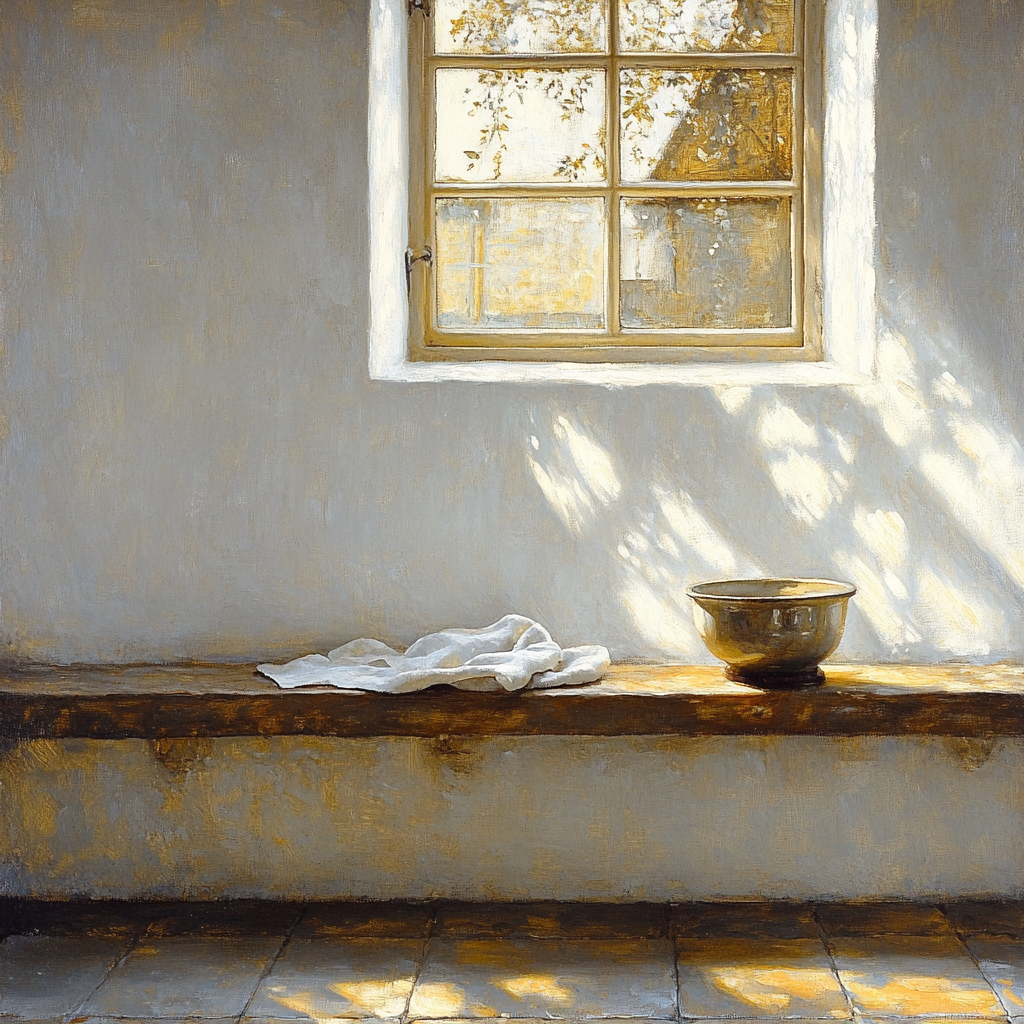 Johannes Vermeer Inspired Sunlit Delft Window Ledge Paint by numbers kits