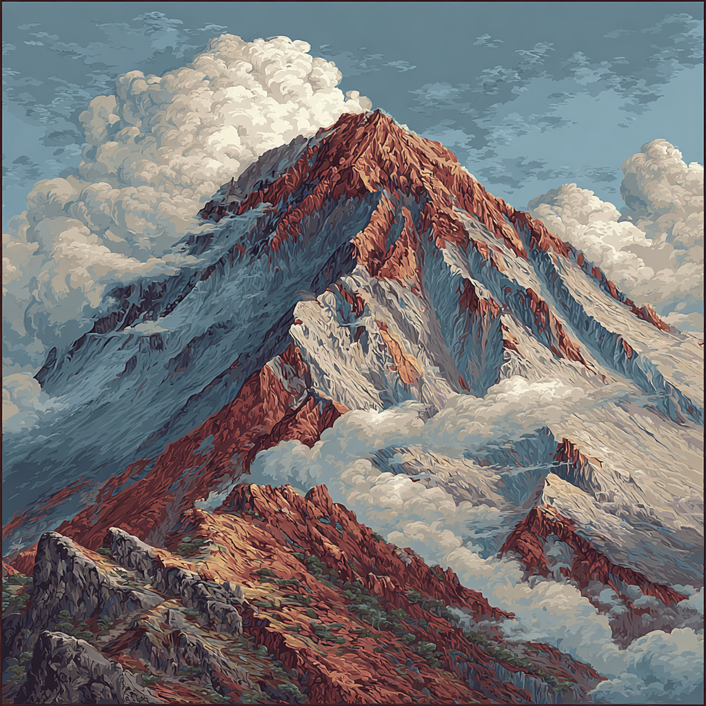 Michelangelo Inspired Volcanic Dawn Numbered painting kits