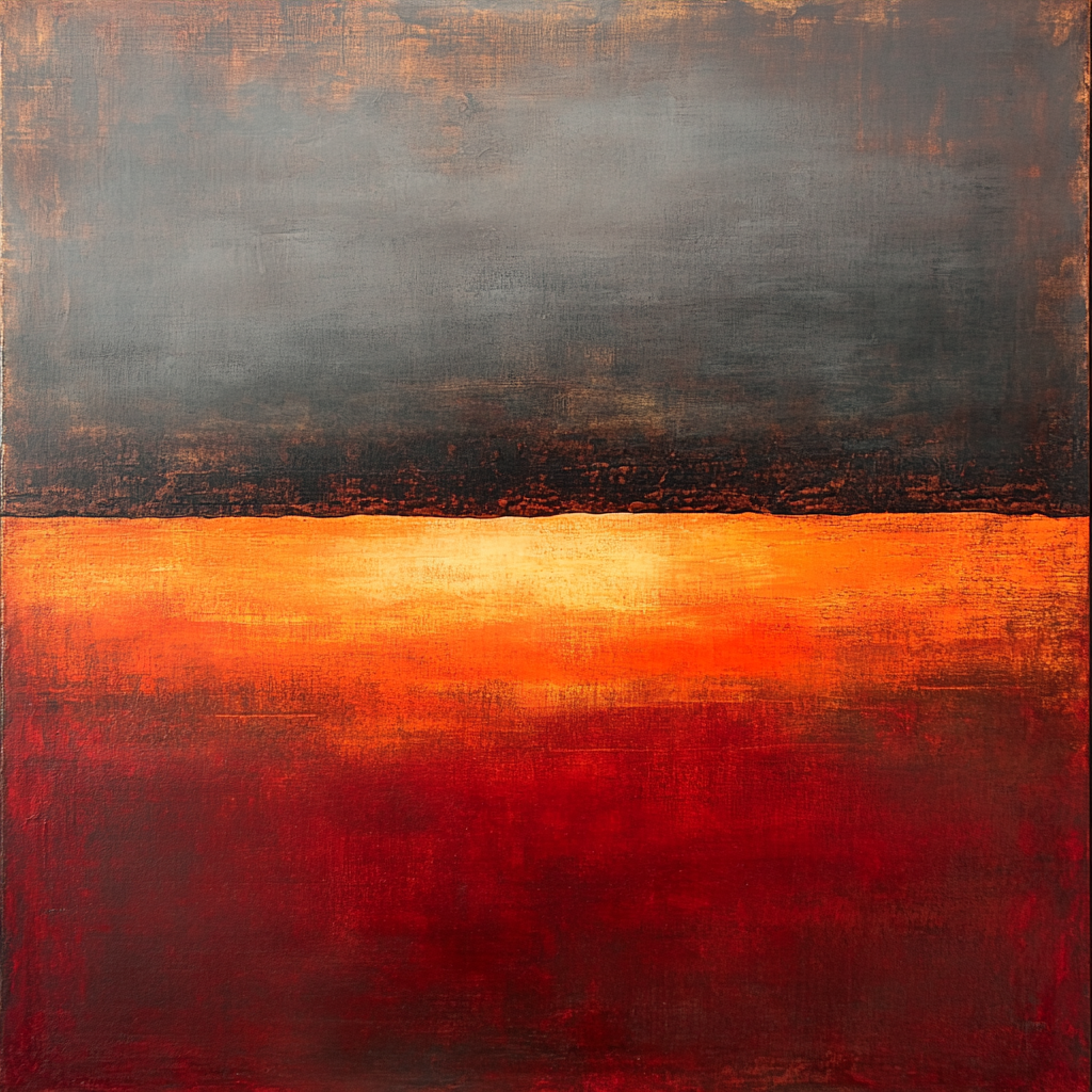 Mark Rothko Inspired Silent Volcano Painting by numbers kit