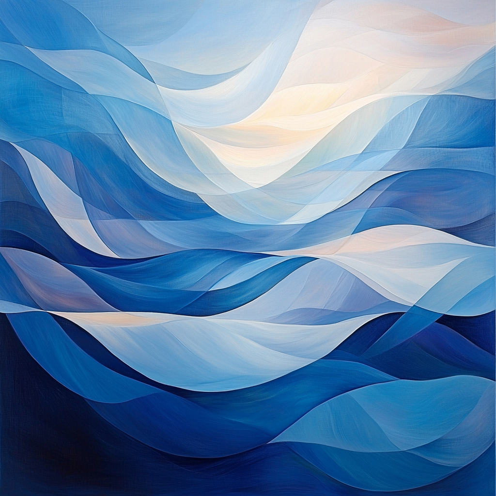 Michelangelo Inspired Cosmic Breeze Number Painting