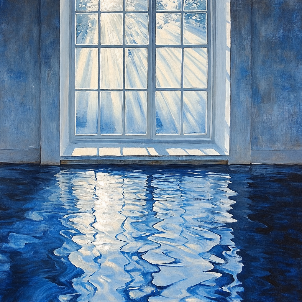 Johannes Vermeer Inspired Reflection Of Window Light On Water Surface Paint by numbers kits