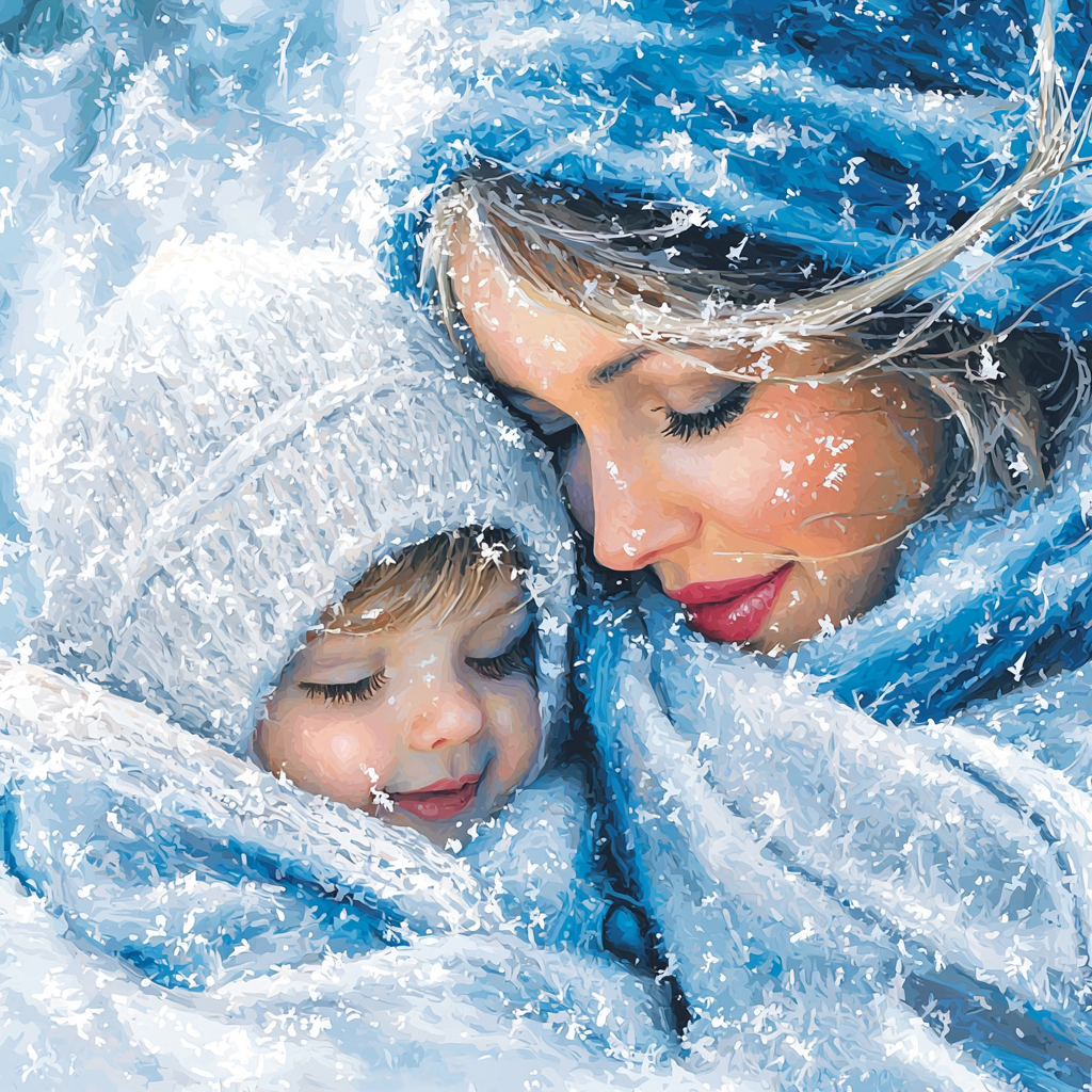 First Snowfall Magic Paint By Color