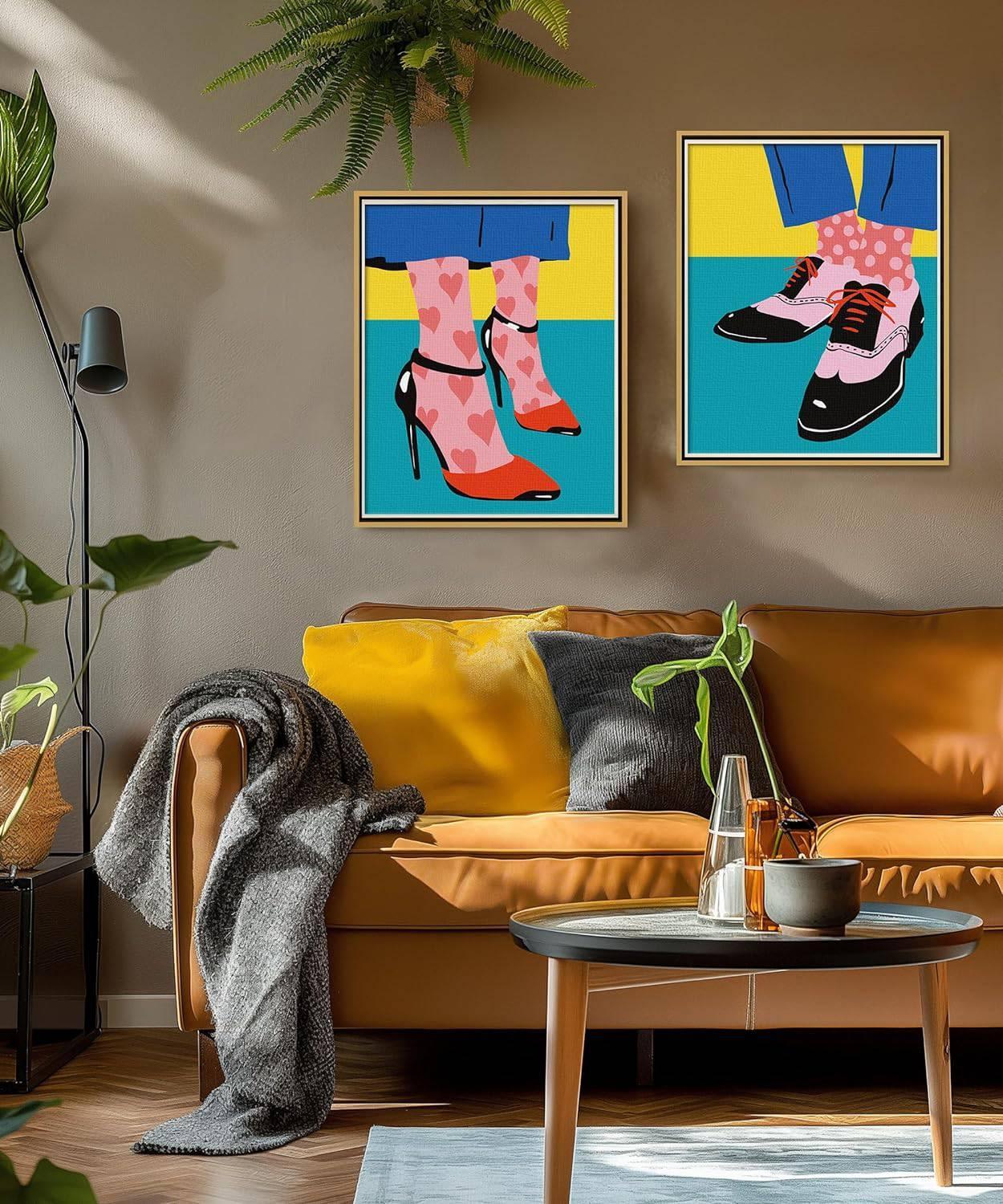 2 Piece Footwear Paint By Numbers Kit - Artistry Rack