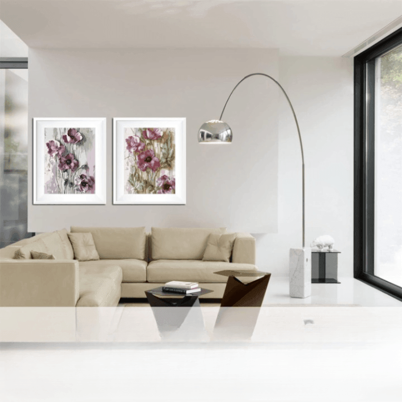 2 Pieces Elegant Flowers Paint By Numbers Kit - Artistry Rack