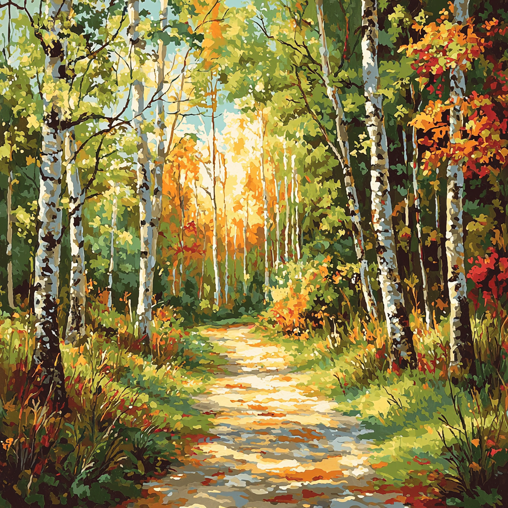 Mom And Me In The Forest Painting By Numbers Kit