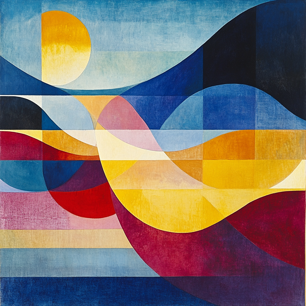 Kandinsky Inspired Abstract Symphony painting number kit