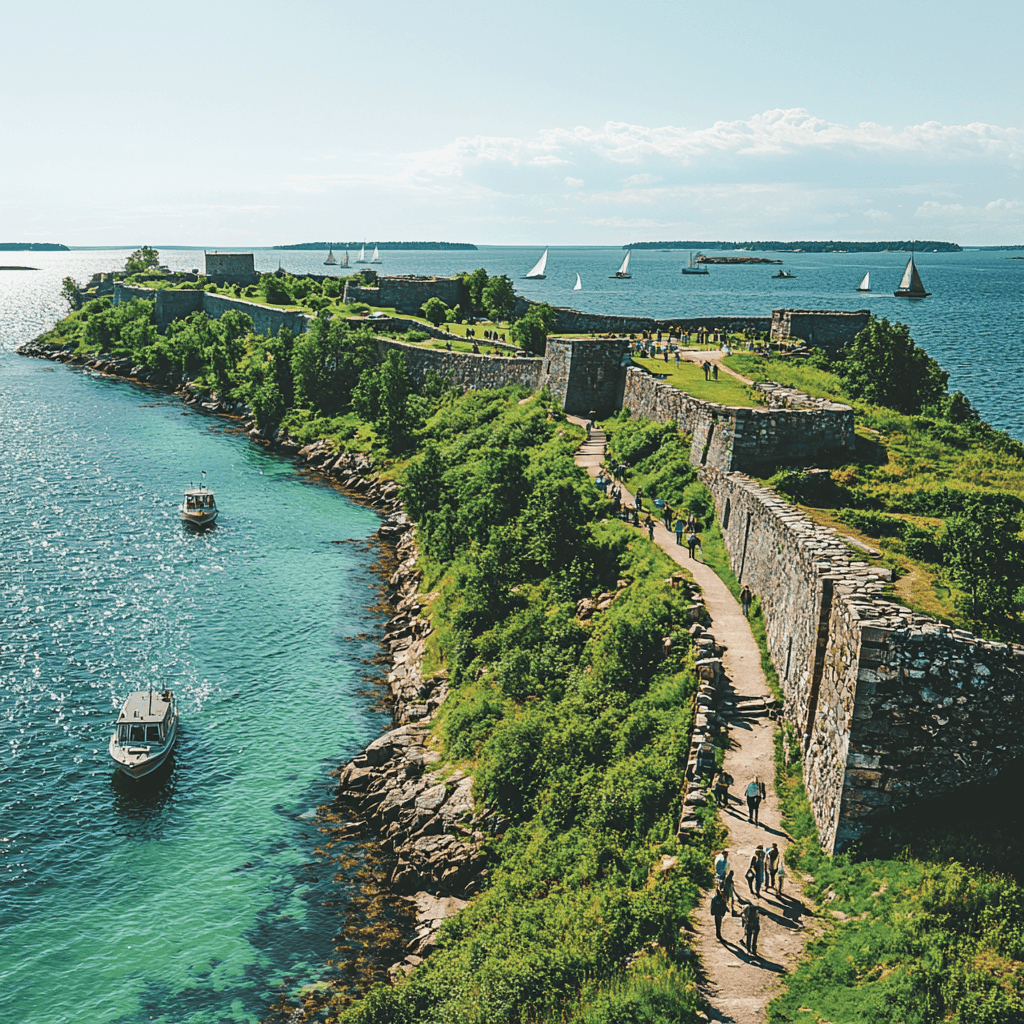 Helsinki's Fortress Of Suomenlinna Paint By Color