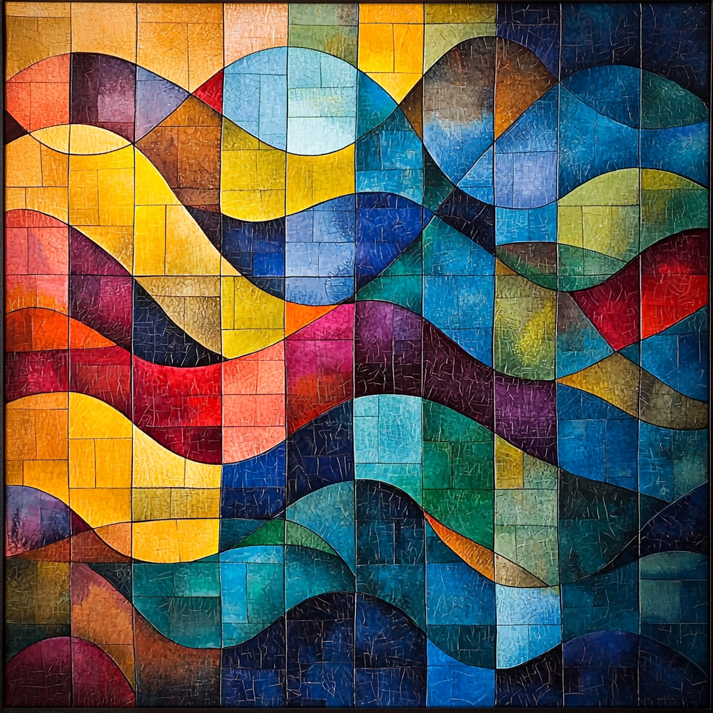 Paul Klee Inspired Rhythmic Dimensions Painting By Numbers Kit