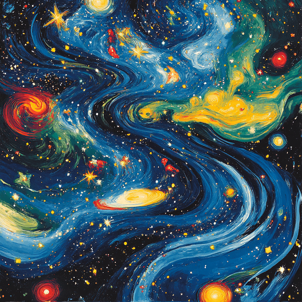 Joan Miró Inspired Dreamy Cosmic Harmony Painting by numbers kit
