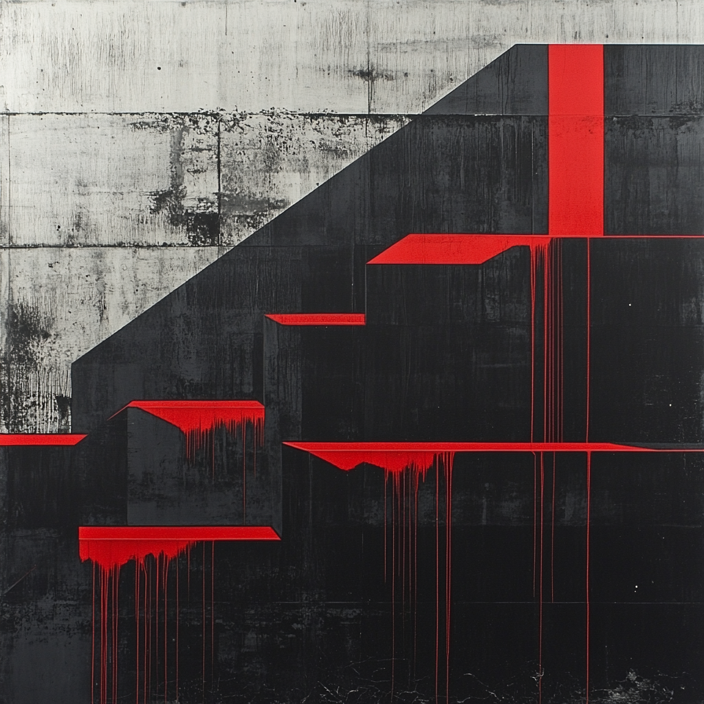 Banksy Inspired Resource Scarcity Number painting